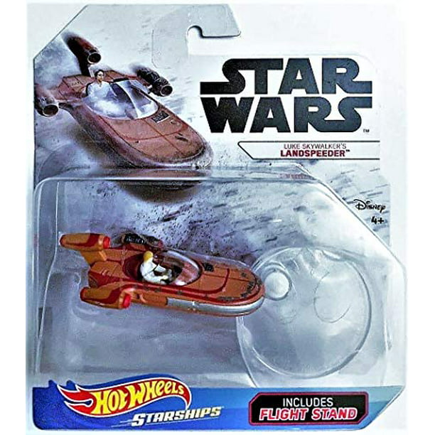 SHIPS FAST! Luke Skywalker's LANDSPEEDER Hot Wheels Star Wars Starships IN HAND